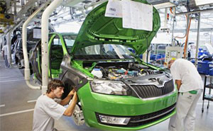 ŠKODA Rapid Serienproduktion