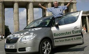 Gerhard Plattner im Roomster-Tour Skoda