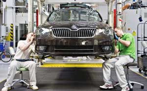 Skoda Superb Produktion