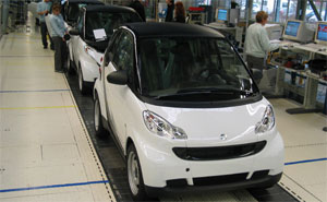 Produktion des neuen smart fortwo