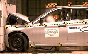 Subaru Impreza beim Crashtest