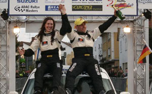 Auch beim 2. Lauf zum SUZUKI RALLYE CUP Sieger - das Duo Florian Niegel / Bianca Vogt