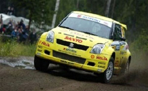 Suzuki Swift bei der Rallye Finnland