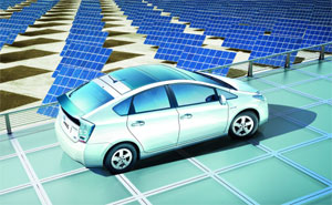 Toyota Prius mit Solardach