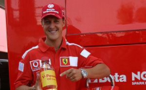 Michael Schumacher und Shell V-Power-Kraftstoff