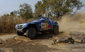 Carlos Sainz/Andreas Schulz, Volkswagen Race Touareg 2, 10. Etappe Rallye Dakar
