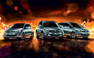 LIFE Sondermodelle Golf Plus, Tiguan und Polo