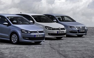 Polo BlueMotion, Golf BlueMotion und Passat BlueMotion