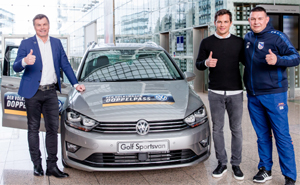 VW Golf Sportsvan  geht an FC Erfurt Nord