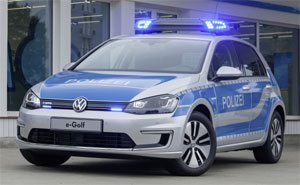 VW e-Golf als Polizeieinsatzfahrzeug