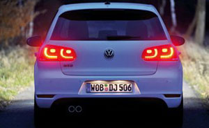 VW Golf GTD mit LED-Rückleuchten