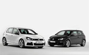 VW Studie Golf R Oryxwei und Carbon Steel Grey