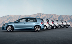 VW Golf Generationen