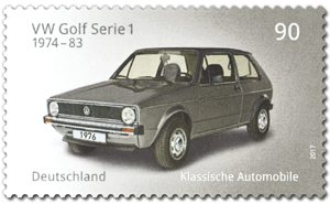 VW Golf Serie 1 als Sondermarke