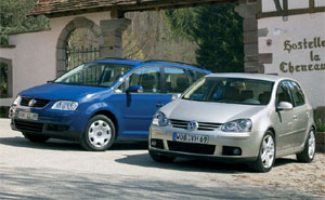 VW Touran und VW Golf