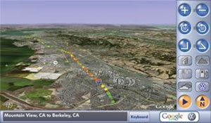 3D-Navigation von Google und VW