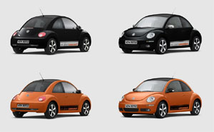 VW New Beetle BlackOrange