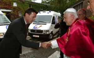 Dr. Wolfgang Bernhard und Papst Benedict XVI