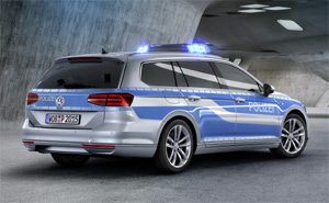 Der neue VW Passat als Polizeifahrzeug