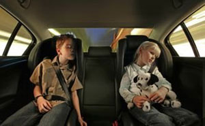 Integrierte Kindersitze im VW Passat