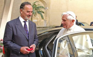 Papst Benedikt XVI. und Dr. Bernd Pischetsrieder