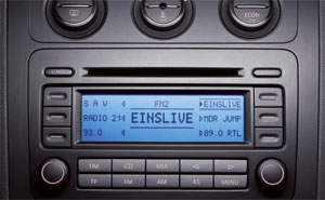 Radio-Navigationssysteme des neuen Golf