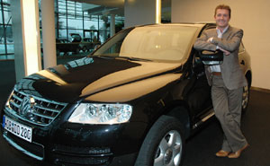 Thomas Strunz mit VW Touareg V10 TDI