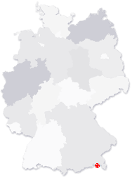 Lage von Bad Reichenhall in Deutschland