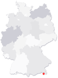 Lage von Berchtesgaden in Deutschland