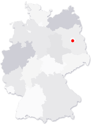 Lage von Berlin in Deutschland