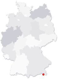 Lage von Bischofswiesen in Deutschland
