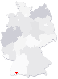 Lage von Bonndorf im Schwarzwald in Deutschland