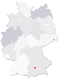 Lage von Dachau in Deutschland