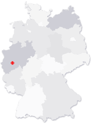 Lage von Dormagen in Deutschland