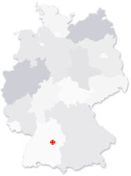 Lage von Ebersbach an der Fils in Deutschland