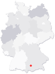 Lage von Eching am Ammersee in Deutschland