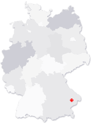 Lage von Eging am See in Deutschland