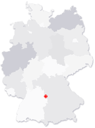 Lage von Feuchtwangen in Deutschland