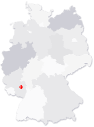 Lage von Finkenbach-Gersweiler in Deutschland