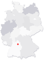 Lage von Forchtenberg in Deutschland