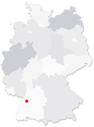 Lage von Gaggenau in Deutschland