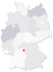 Lage von Gelchsheim in Deutschland