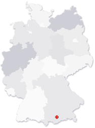 Lage von Geretsried in Deutschland