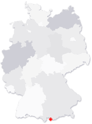 Lage von Grainau in Deutschland
