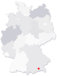 Lage von Halfing in Deutschland