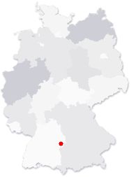 Lage von Heidenheim an der Brenz in Deutschland