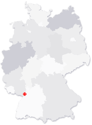 Lage von Herxheim bei Landau/Pfalz in Deutschland