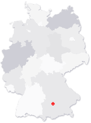 Lage von Hilgertshausen-Tandern in Deutschland