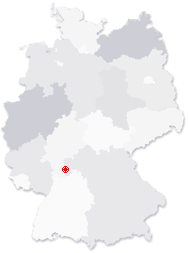 Lage von Hchst im Odenwald in Deutschland