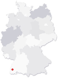 Lage von Ihringen in Deutschland